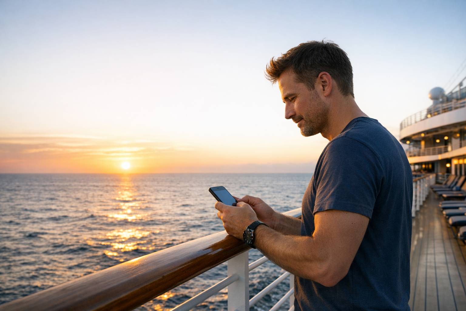 Cómo funcionan Internet y los datos móviles en un crucero: satélite, roaming y Wi‑Fi a bordo